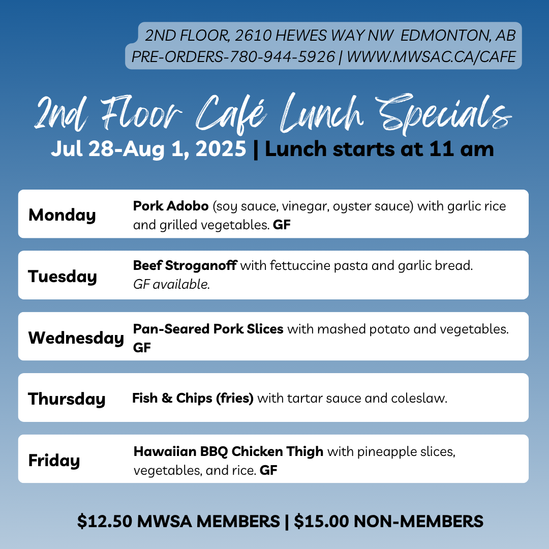 mwsa 2nd floor cafe lunch specials july august