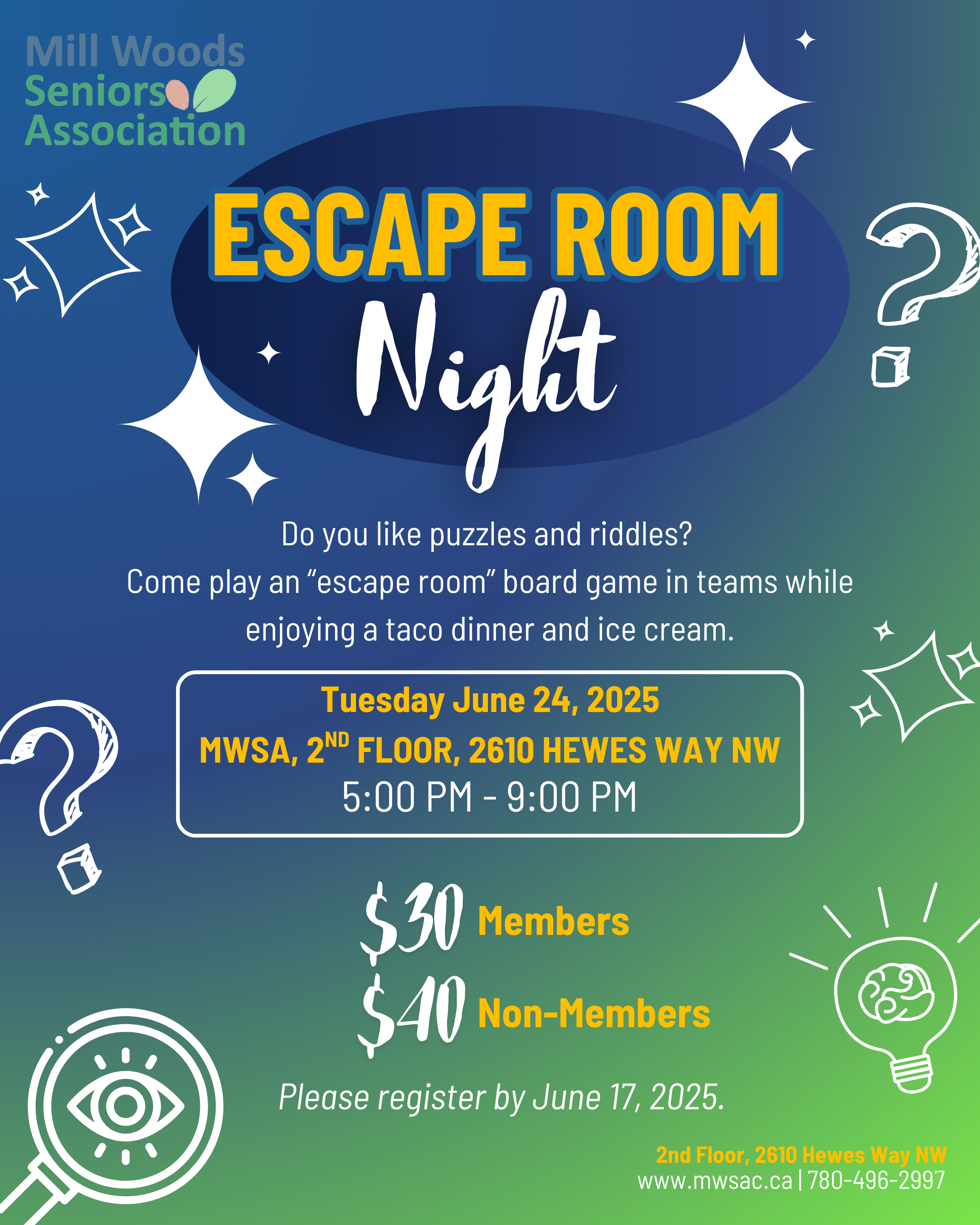 mwsa escape room night june 2025