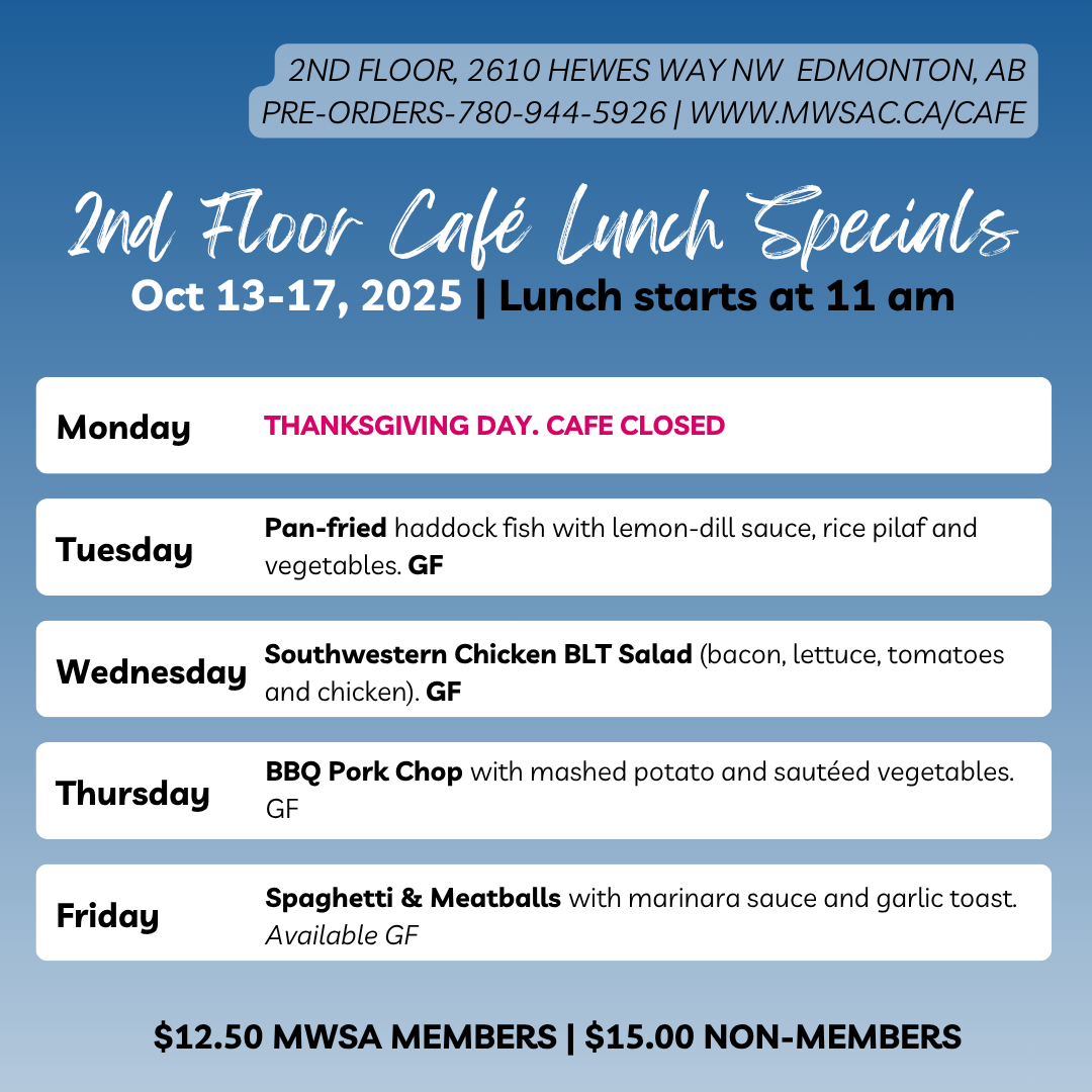 2nd floor cafe lunch specials october 2025