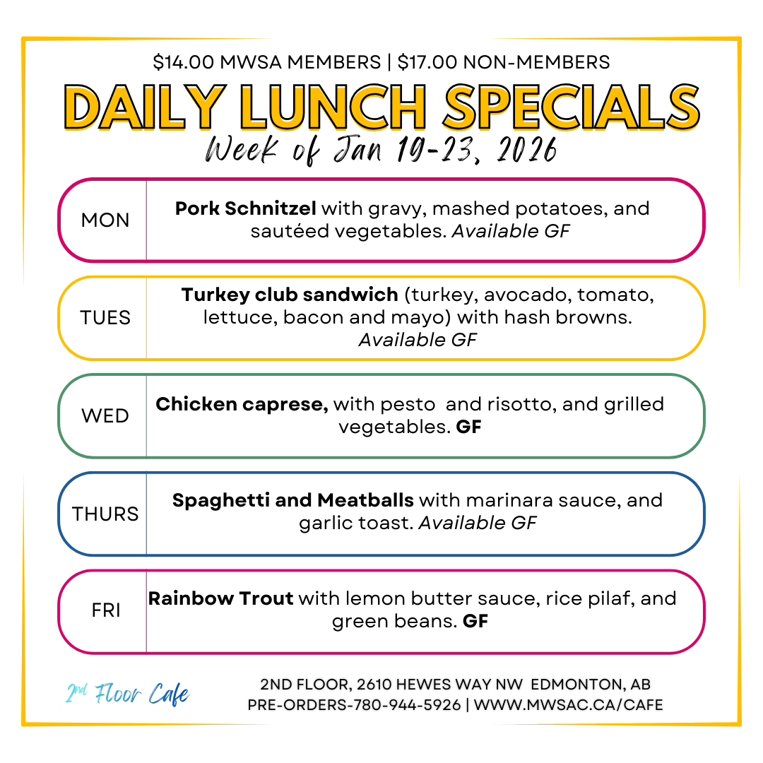 mwsa 2nd floor cafe lunch specials january 2026