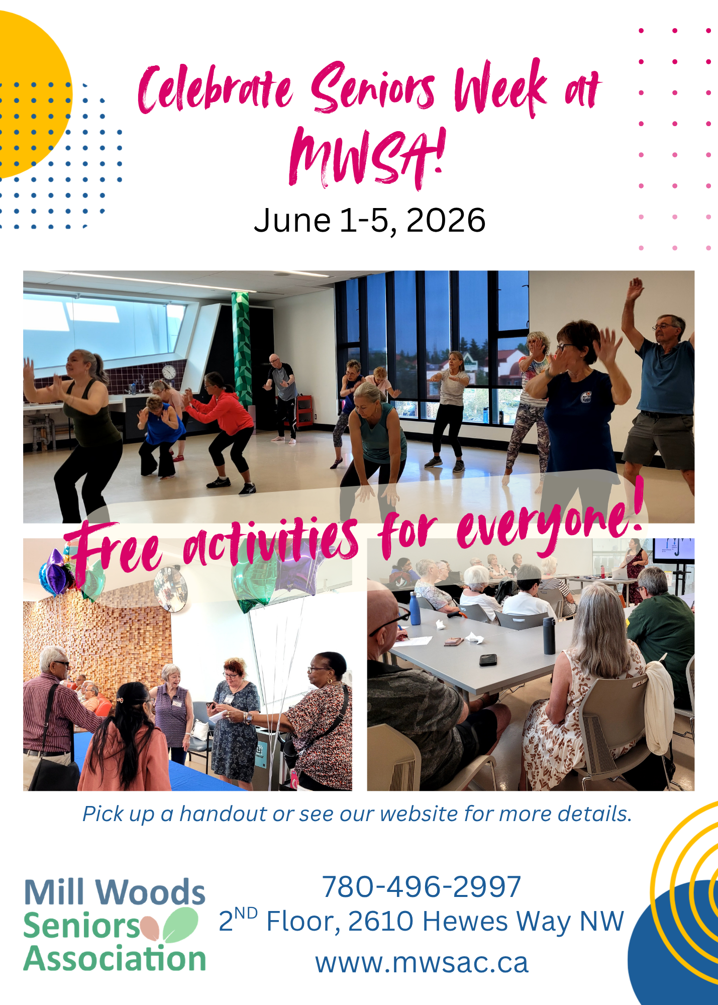 mwsa seniors week poster 2026